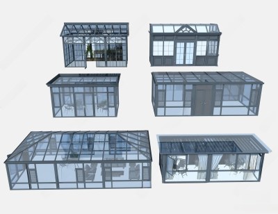 现代阳光房3D模型下载